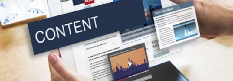 Contenu numérique affiché sur une tablette avec articles et graphiques.