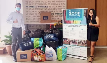The Good Shop Christmas donation drive: 25 boxes of supplies donated